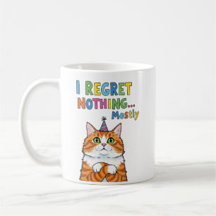 Funny Cat Graphic with Quirky Text T-Shirt Coffee Mug