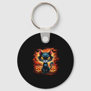 Funny Cat Halloween Costume Cat Lovers Mens Womens Keychain