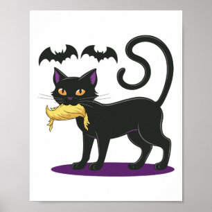 Funny Cat Halloween Voting Election 2024 Usa Poster