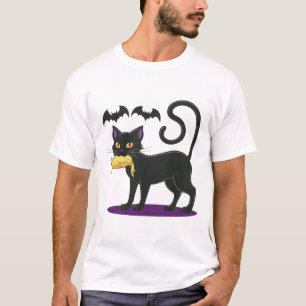 Funny Cat Halloween Voting Election 2024 Usa  T-Shirt