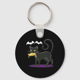 Funny Cat Halloween Voting Election Usa Keychain