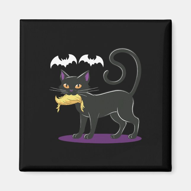 Funny Cat Halloween Voting Election Usa  Magnet (Front)