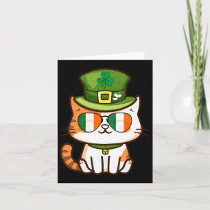 Funny Cat Happy St Patricks Day  Card