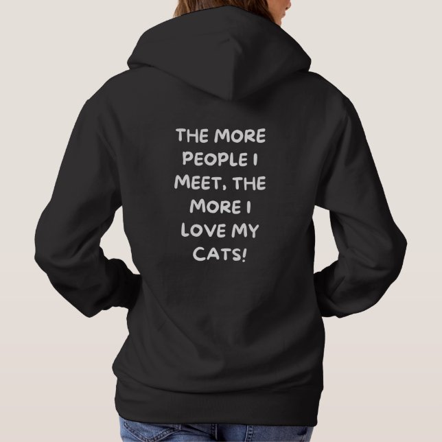 Funny Cat Hoodie (Back)
