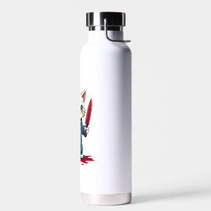 Funny Cat Horror Movies Cute Halloween For Cat Kit Water Bottle