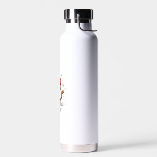 Funny Cat Hot Choco Season Merry Christmas Mom Dad Water Bottle