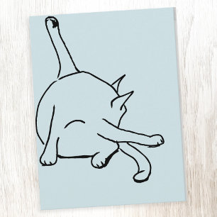 Funny Cat Humor Postcard