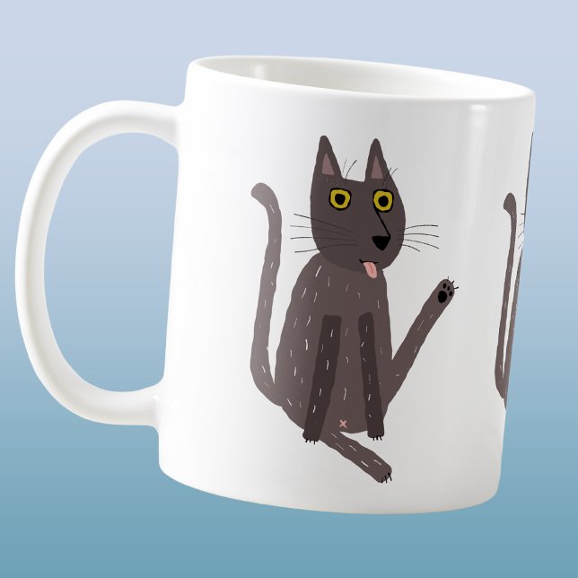 Funny Cat Humour Coffee Mug (Funny cat humor mug)