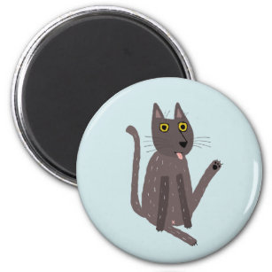 Funny Cat Humour Magnet