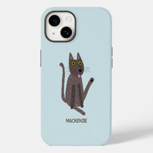 Funny Cat Humour Personalized iPhone 14 Case