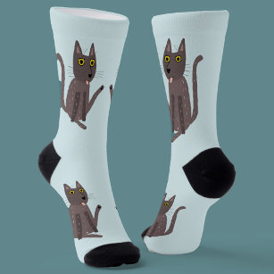 Funny Cat Humour Socks