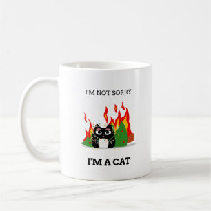 Funny Cat - I'm Not Sorry. I'm a Cat Christmas Coffee Mug