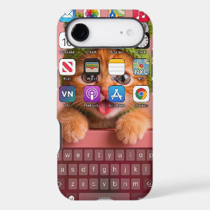 Funny Cat iPhone Keyboard Home Screen
