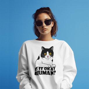 Funny Cat: Is It Okay, Human? T-Shirt