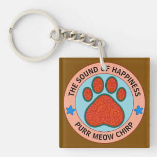 funny cat keychain