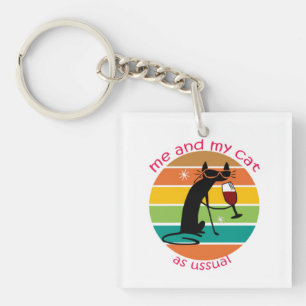 Funny Cat Keychain