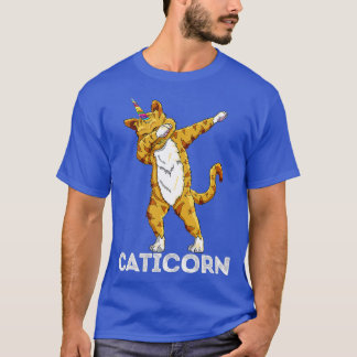 Funny Cat Kitten Caticorn Cat Dabbing Cat Lover  T-Shirt