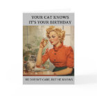 Funny Cat Knows It's your Birthday