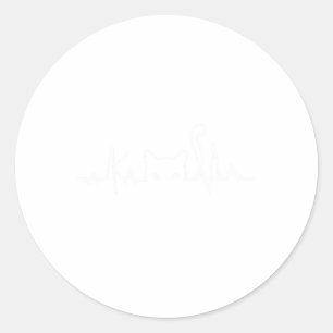 Funny Cat Ladies For Kamala Harris 2024 Heartbeat Classic Round Sticker
