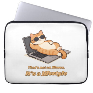 Funny Cat Laptop Shirt – That's Not an Illness, It Sleeve