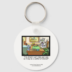 Funny Cat & Lawyer Funny Key Chain