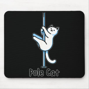 Funny Cat Le Dancing Or Is It A Lecat Wordplay Jok Mouse Pad