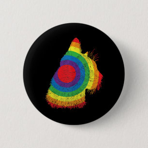 Funny Cat LGBT Flag Subtle Queer Trans Gay Pride 2 Inch Round Button