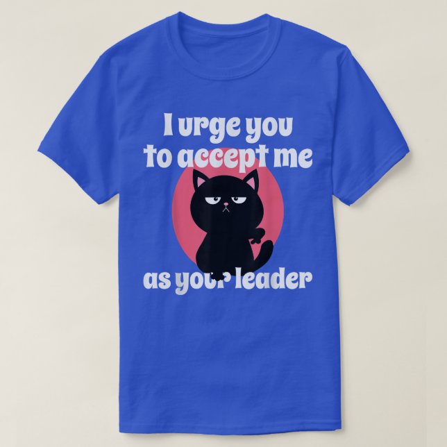 Funny Cat Lover Black Kitten Owner  T-Shirt (Design Front)