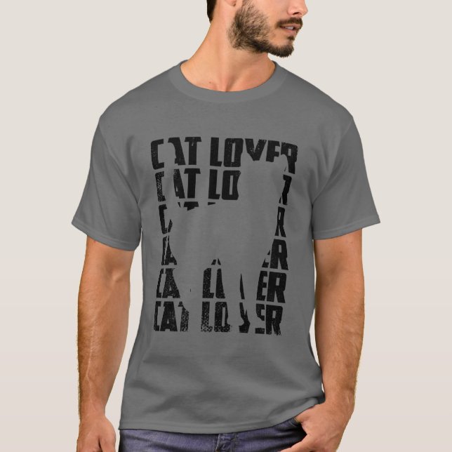 Funny Cat Lover boy T-Shirt (Front)