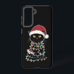 Funny Cat Lover Christmas Lights Samsung Galaxy Case<br><div class="desc">Funny Cat Lover Christmas Lights</div>