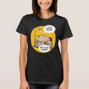 Funny Cat Lover Introvert Humour Quote  T-Shirt