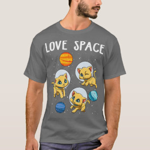 Funny Cat Lover Kids Planets Premium T-Shirt