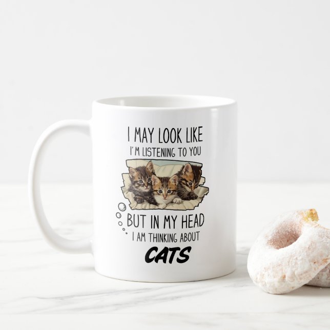 Funny Cat Lover Mug (With Donut)
