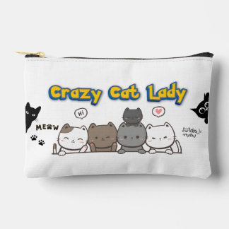 Funny Cat Lover Pouch Bag Gift For Women