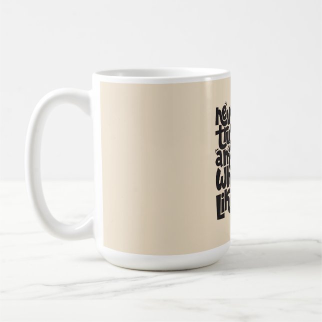 Funny Cat Lover Quote Design Coffee Mug (Left)