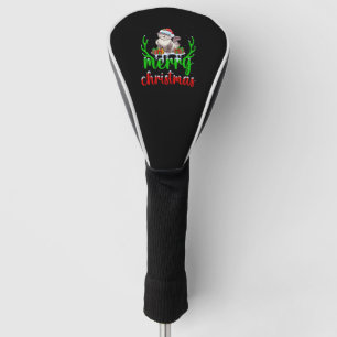 Funny Cat Lover Xmas Gift Cat Christmas T-Shirt Golf Head Cover