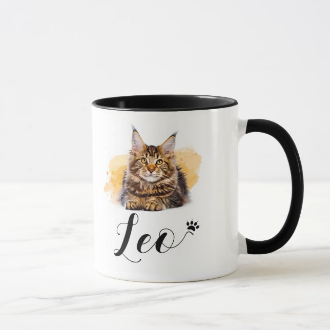 Funny Cat Lover's Mug – cat lover gift - Leo (Right)