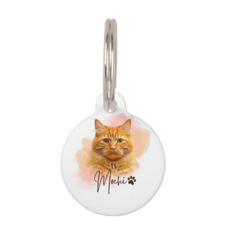 Funny Cat Lover's Pet ID Tag –  Mochi