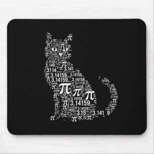 Funny cat math lover geek design mouse pad