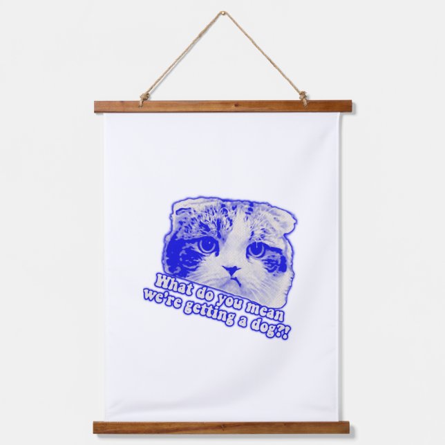 Funny cat meme for cat lovers and cat owners  hanging tapestry (Front)