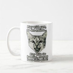 Funny cat meme for cat persons and cat lovers coffee mug