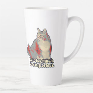 Funny cat meme for kitten lovers and owners latte mug