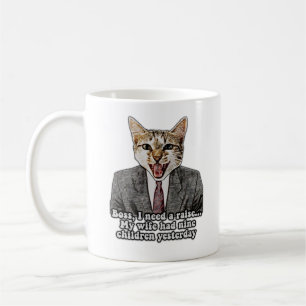 Funny cat meme for kitten persons and cat owners coffee mug