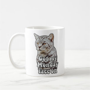 Funny cat meme for kitty lovers and cat lovers coffee mug