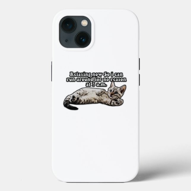 Funny cat meme for kitty persons and cat owners Case-Mate iPhone case (Back)