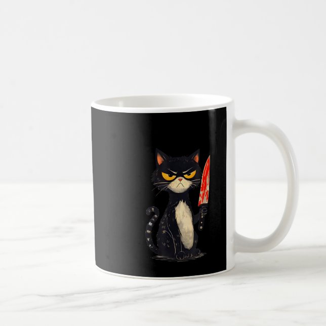 Funny Cat Meme I Require Snacks Design Men Women  Coffee Mug (Right)