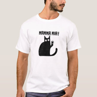 Funny Cat – Meowrio, The Italian Cat T-Shirt