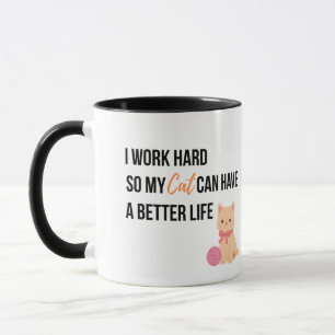 Funny Cat Mom Aesthetic Design Mug