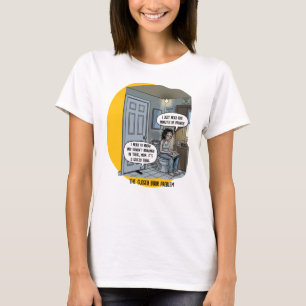 Funny Cat Mom Bathroom Humour Gift T-Shirt