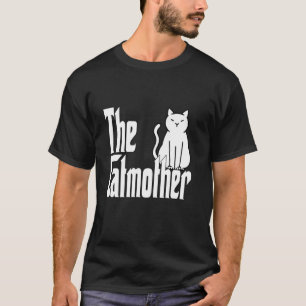 Funny Cat Mom Catmother White Cat Mother Kitty Mom T-Shirt